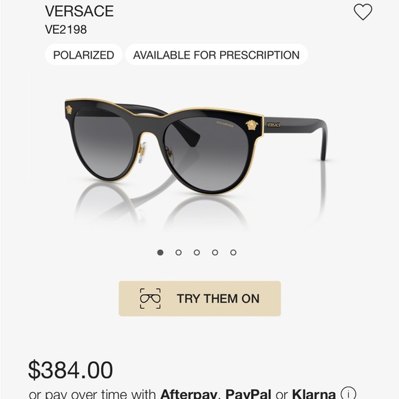 Versace women’s sunglasses with case main image 6